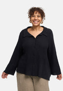 'Marella' blouse – katoenmix, structuurstof