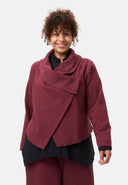 'Collina' veste – élégante veste courte à effet portefeuille et texture