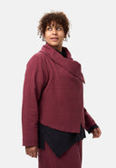 'Collina' veste – élégante veste courte à effet portefeuille et texture