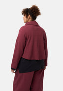 'Collina' veste – élégante veste courte à effet portefeuille et texture