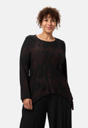 'Ombra' shirt - weicher viscosemix mit asymmetrischem schnitt