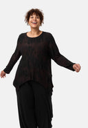 'Ombra' shirt - weicher viscosemix mit asymmetrischem schnitt