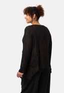 'Ombra' shirt - weicher viscosemix mit asymmetrischem schnitt
