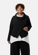 'Collina' veste – élégante veste courte à effet portefeuille et texture