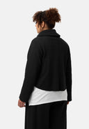 'Collina' veste – élégante veste courte à effet portefeuille et texture