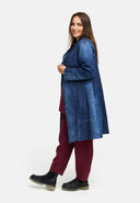 Manteau de transition en denim premium 'Indiga'