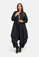 Manteau de mi-saison 'Lunel' – élégant, moderne & avec une structure marquante