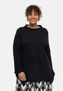'Lova' tuniek - katoenstretch, structuurpatroon