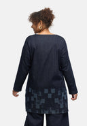 'Tunika' Nila – Dark Denim, laserdruck