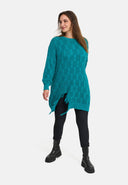 'Cotona' Stickad Skjorta Lång – avslappnad & mysig