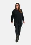 'Cotona' Stickad Skjorta Lång – avslappnad & mysig