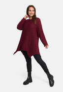 'Cotona' T-shirt en tricot asymétrique en ligne A – décontracté & confortable