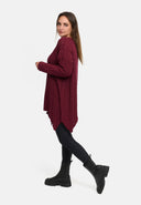 'Cotona' T-shirt en tricot asymétrique en ligne A – décontracté & confortable