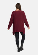 'Cotona' T-shirt en tricot asymétrique en ligne A – décontracté & confortable