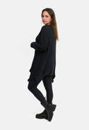 'Cotona' T-shirt en tricot asymétrique en ligne A – décontracté & confortable