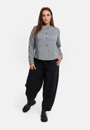 'Juline' Casaco-blusa – Denim com stretch, feminino & moderno