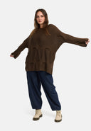 Stickad tröja av ren bomull 'Cotona'