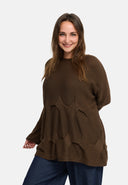 Stickad tröja av ren bomull 'Cotona'