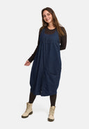 Φόρεμα σαλοπέτα σε μπλε τζιν με λεπτή υφή 'Bella'