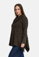 'Brunel' Tuniek – korte vorm, edel gestructureerd & overhemdkraag