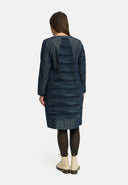 'Noelle' jurk – denim, glans & feestelijk