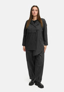 'Cleo' chaqueta blusa – abotonable, holgada, líneas elegantes