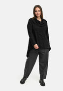 'Brunel' Tuniek – korte vorm, edel gestructureerd & overhemdkraag