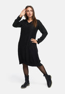 Elegante vestido, línea A, con patrón estructurado 'Noira'