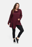 Túnica línea A con cuello drapeado 'Floréa'