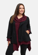 Chaqueta asimétrica con cremallera 'Floréa'