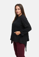 Chaqueta asimétrica con cremallera 'Floréa'