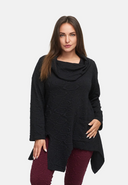 Τουνίκ σε γραμμή Α με γιακά Cowl 'Floréa'