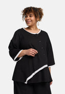 'Saria' Bluse – asymmetrisch, leicht & natürlich