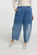 Calças 'Sky' – Denim Premium, Remendo & Elasticidade