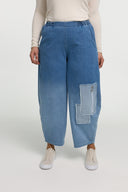 Calças 'Sky' – Denim Premium, Remendo & Elasticidade