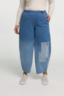'Sky' Hose – Premium-Denim, Patch & Stretch