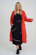 'Saria' abito midi – pulito, comodo & naturale