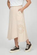 'Livia' Rok – A-lijn, asymmetrisch & rekbaar