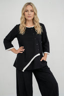 'Saria' Blouse – asymmetrisch, licht & natuurlijk